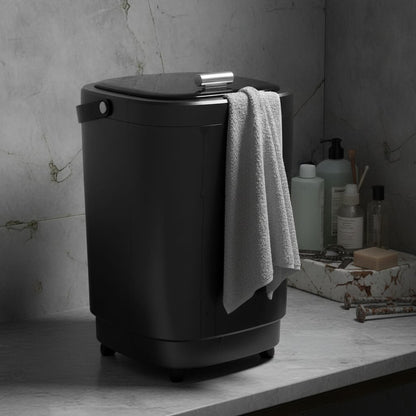 TMWINGS 20L Luxury Spa Towel Warmer Buckets with 4 Timing, Black