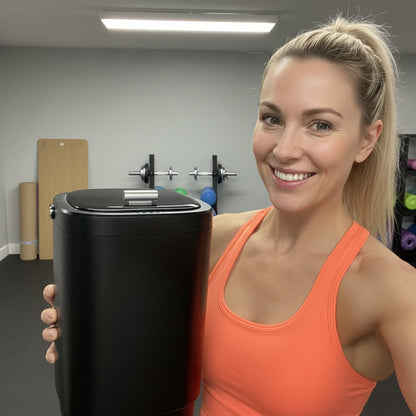 TMWINGS 20L Luxury Spa Towel Warmer Buckets with 4 Timing, Black